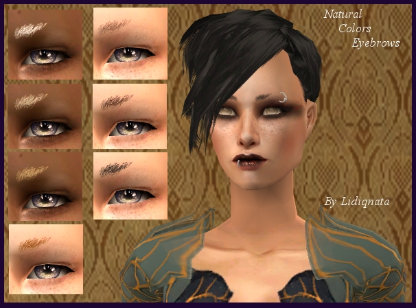 Cut eyebrows natural by lidiqnata sims 2